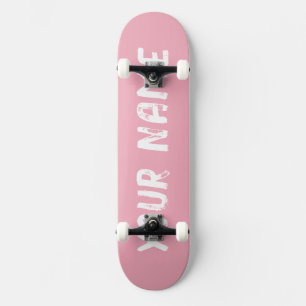 Light Pink Cute Girly Skateboard