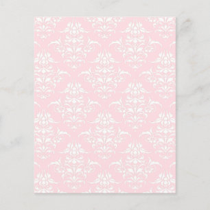 Light pink damask pattern scrapbook