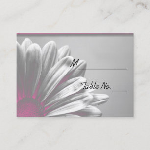 Light Pink Floral Highlights Wedding Place Card