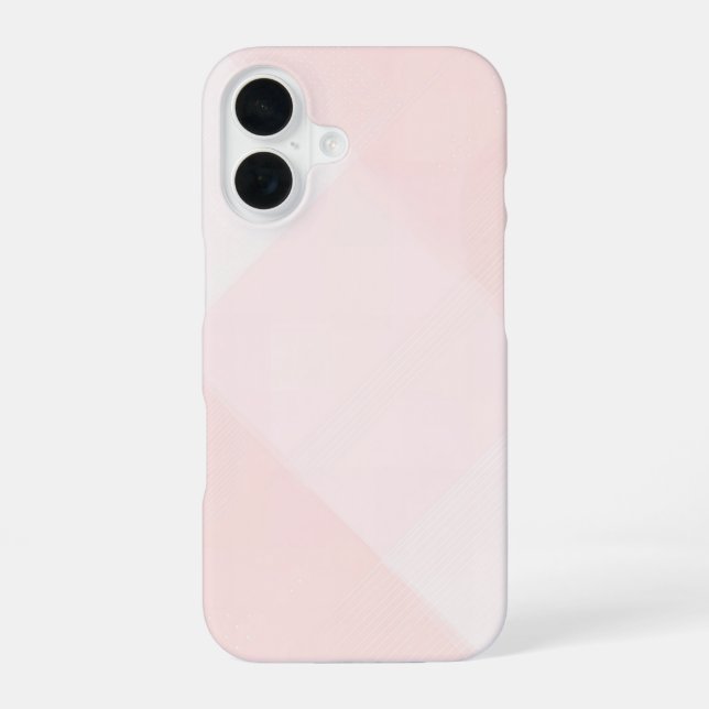 Light Pink Geometric Minimal iPhone Case (Back)