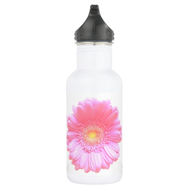 Light pink gerbera daisy 532 ml water bottle (Right)