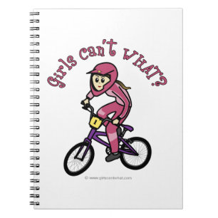 Light Pink Girls BMX Notebook