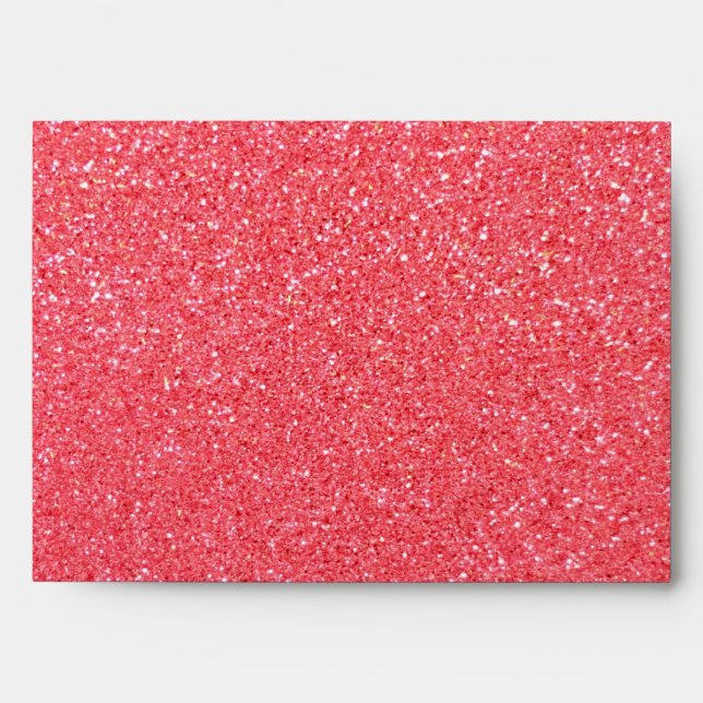 Light pink glitter envelope (Front)