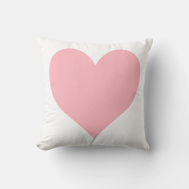 Light Pink Heart Cushion (Front)