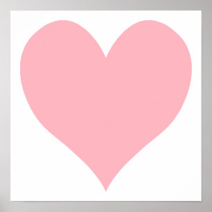Light Pink Heart Poster