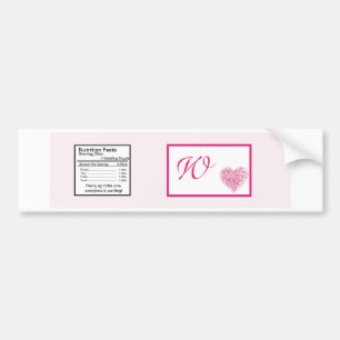 Light Pink Heart Wedding Water Bottle Label