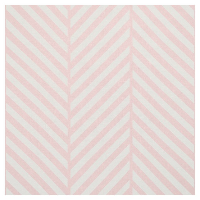 Light Pink Herringbone Large Scale Fabric (Swatch)