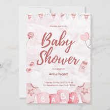 Light Pink Illustrative Watercolor Childish Modern