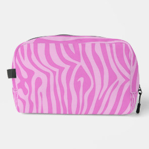 LIGHT PINK LEOPARD PRINT PATTERNS DOPP KIT