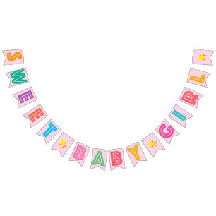 LIGHT PINK MULTICOLORED ☆ SWEET BABY GIRL ☆ SI BUNTING 