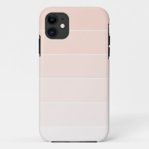 Light Pink Ombré Stripes iPhone 11 Case