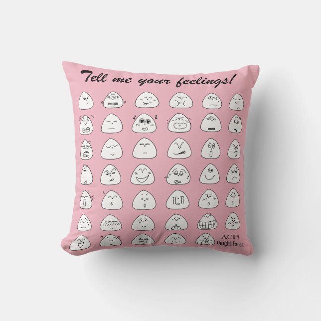 Light Pink Onigiri Cushion (Front)