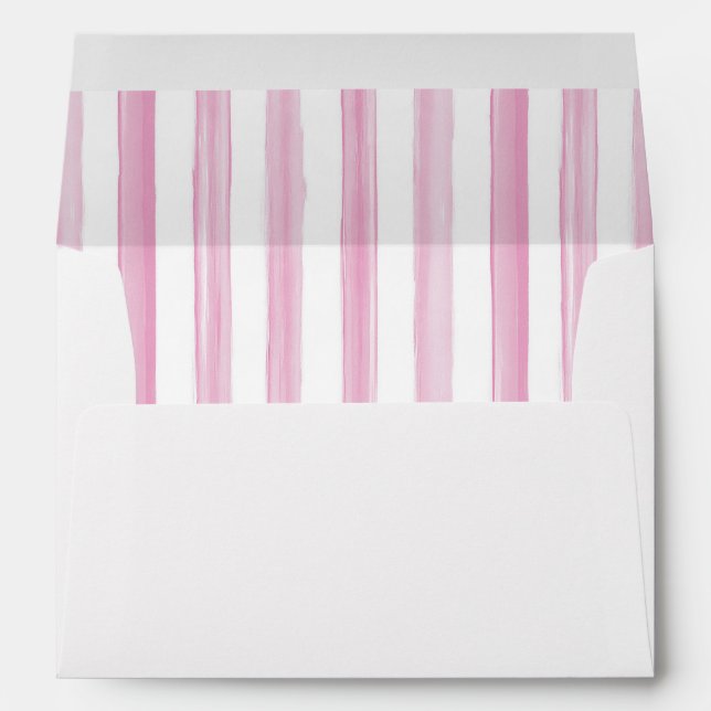 Light Pink Painted Stripes Inside Envelope (Back (Bottom))