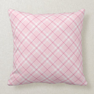 Light Pink Plaid Cushion