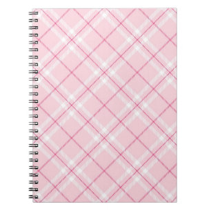 Light Pink Plaid Notebook