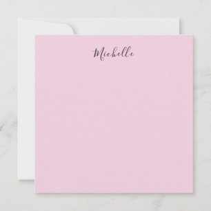 Light Pink Professional Unique Classic Handwriting