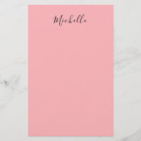Light Pink Professional Unique Classic Handwriting