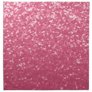 Light pink rose faux sparkles glitter napkin