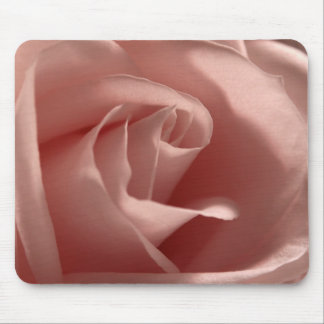 Light Pink Rose Floral Photo Pretty Flower Petals Mouse Pad