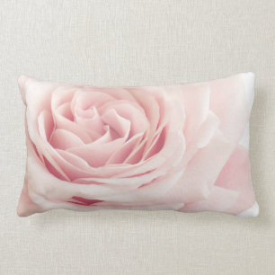Light Pink Rose Flower - Roses Flowers Floral Lumbar Cushion