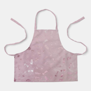 Light Pink Rose Gold Glitter Apron