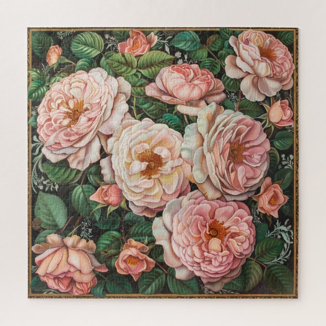 Light Pink Roses Jigsaw Puzzle (Vertical)