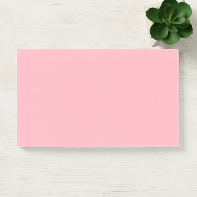 Light Pink Simple 10" x 6" Post-it Notes (Office)