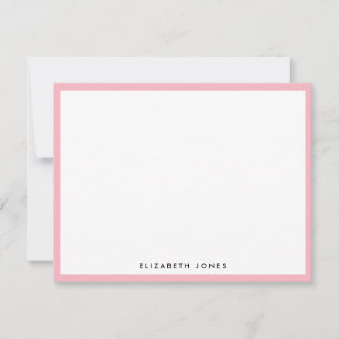 Light Pink Simple Modern Chic Classic Minimalist Card