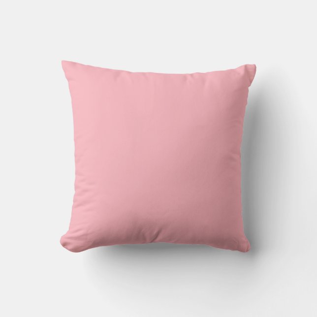 Light Pink Solid Colour Cushion (Front)