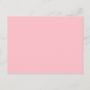 Light Pink Solid Colour Girly Pastel Postcard