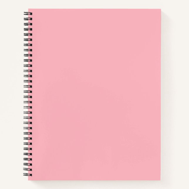 Light Pink Solid Colour Notebook (Front)