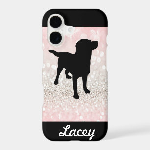 Light Pink Sparkle Dog Personalised