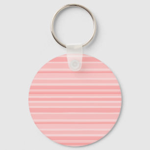 Light Pink Stripes Key Ring