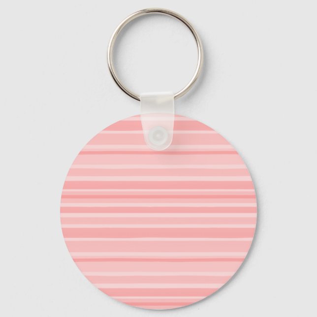 Light Pink Stripes Key Ring (Front)