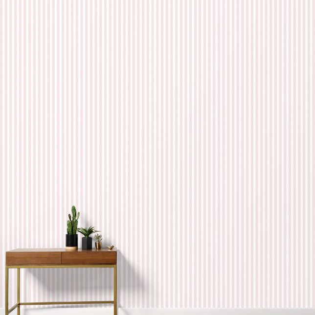 Light pink stripes wallpaper (Hallway)
