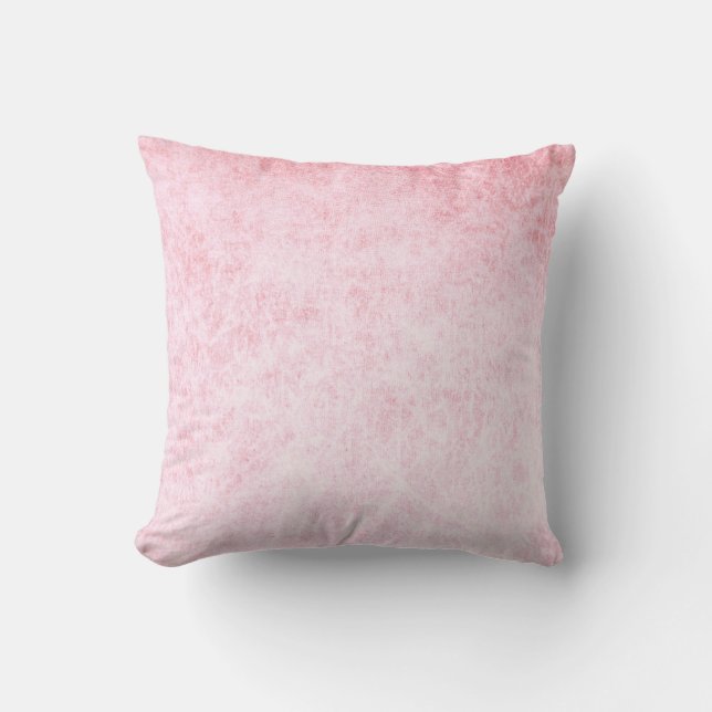 Light Pink velvet texture print Cushion (Front)