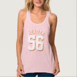 Light Pink & White Adults | Sports Jersey Design Singlet<br><div class="desc">Light Pink & White Adults | Sports Jersey Design • Womens Jersey Racerback Tank Top</div>