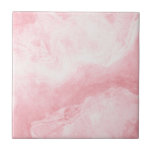 Light Pink White Marble Print Ceramic Tile<br><div class="desc">Stylish modern original design light pink white marble print ceramic tile. Please note that this is a marble colour print and is not an actual marble.</div>