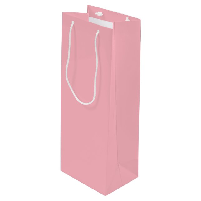Light Pink - Wine Gift Bag (Front Angled)