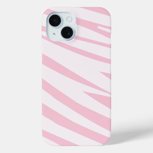 Light Pink Zebra Pattern Case-Mate iPhone Case (Back)