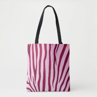 Light Pink Zebra Stripes Tote Bag