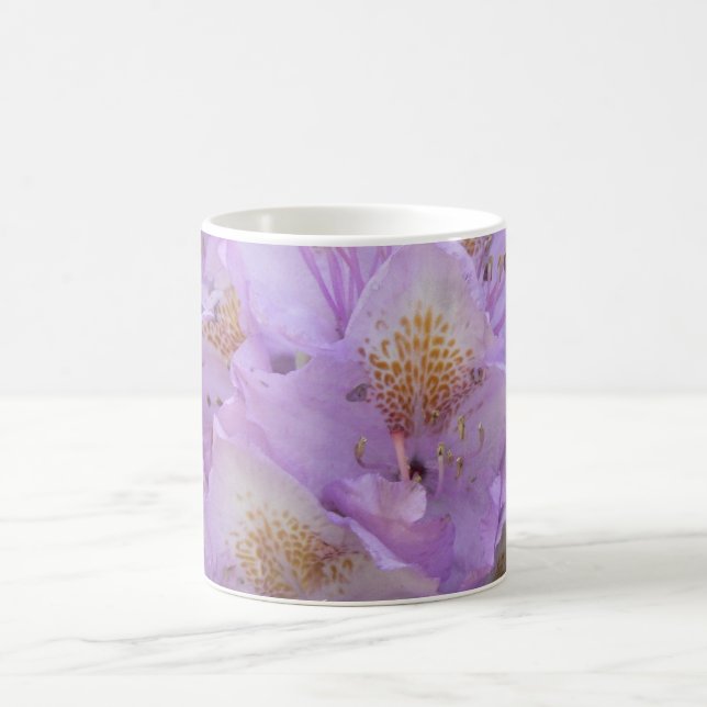 Light Plum Rhododendron in Spring Coffee Mug (Center)