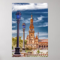 Light Posts at Plaza de Espana