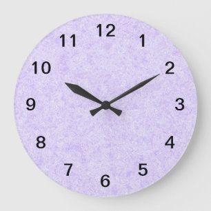 Light Purple Background Pattern. Large Clock
