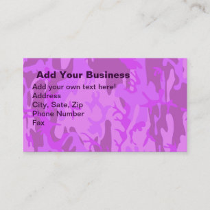 Light Purple Camouflage Business Card