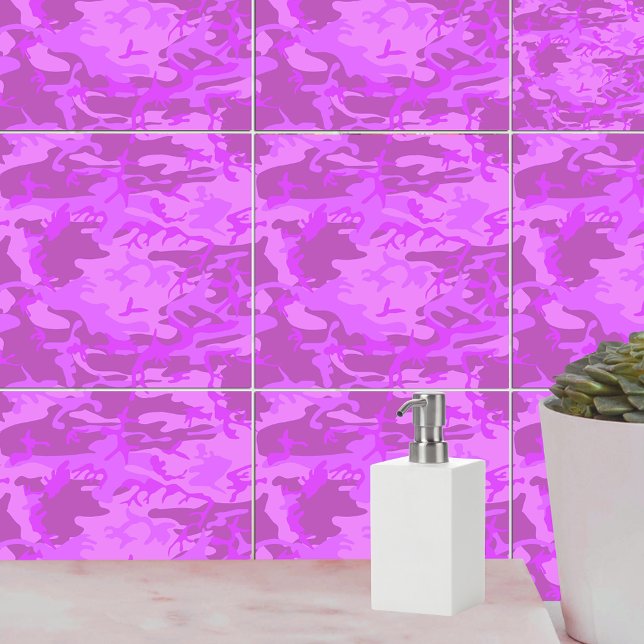 Light Purple Camouflage Ceramic Tile (Light Purple Camouflage Ceramic Tile)