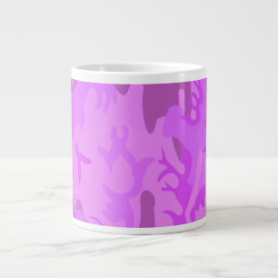 Light Purple Camouflage Large Coffee Mug