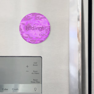 Light Purple Camouflage Magnet
