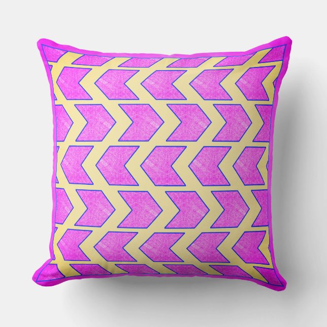 Light Purple Chevron Arrow  Cushion (Front)