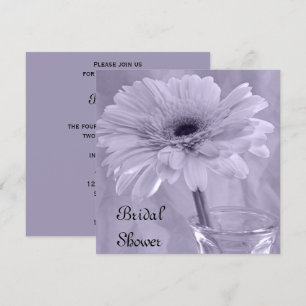 Light Purple Daisy Bridal Shower Invitation
